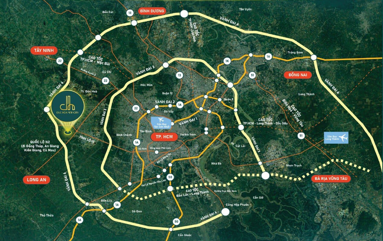 Liên kết vùng nổi bật Đức Hòa New City