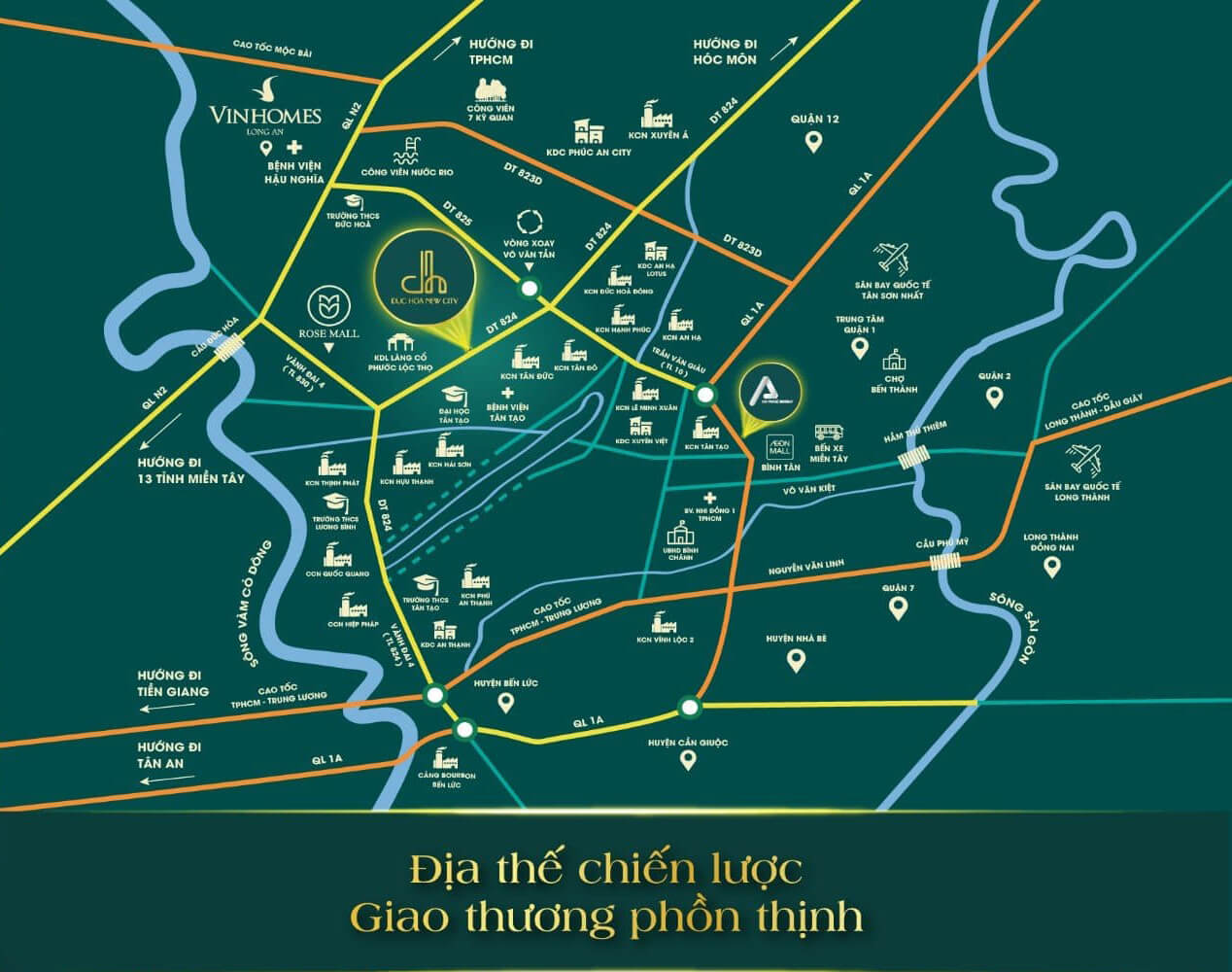 Vị trí Khu dân cư An Nông 7 - Đức Hòa New City